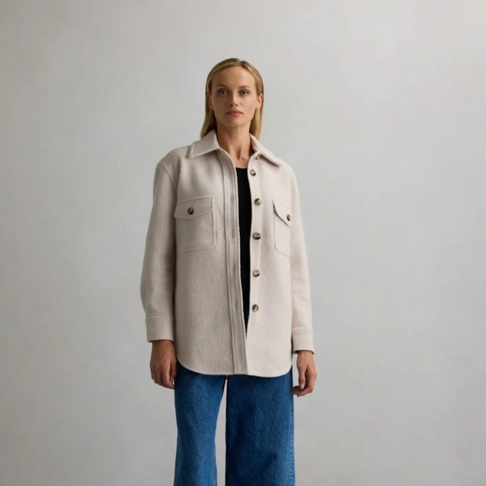 Quince 100% Merino Wool Shirt Jacket